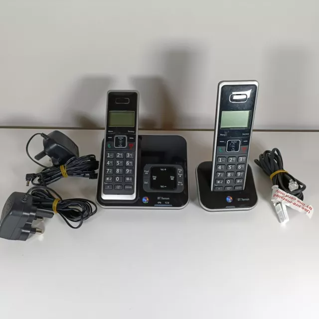 BT Xenon 1500 Duo Two 2 Teléfono Inalámbrico Set con Respondedor Bonito Juego Limpio