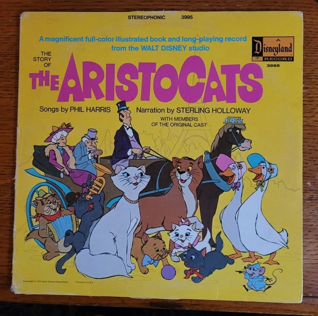 WALT DISNEY THE Aristocats LP Disneyland Records 3995 + Booklet Stereo
