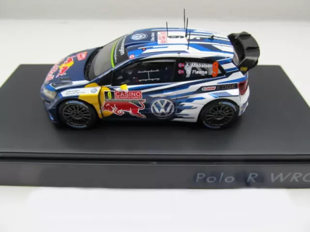 Volkswagen VW Polo WRC Maquette de Voiture 1:43 6C1.099.300.C Mikkelsen #9 Neuf