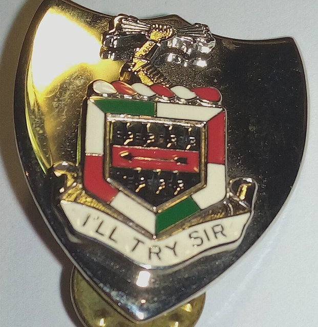 Us military 5th infantry regiment i ll try sir insignia pin 12 00