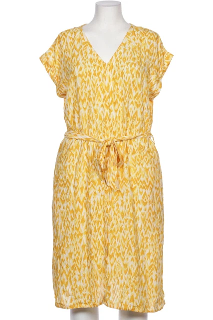 Street One Kleid Damen Dress Damenkleid Gr. EU 42 Viskose gelb #yvv55nv