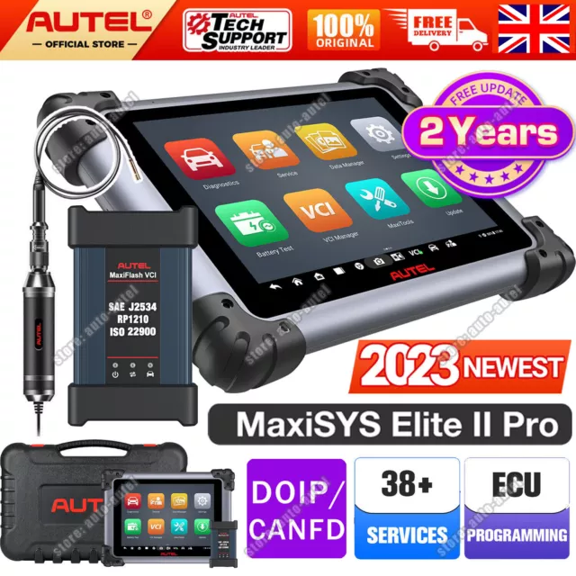 2023 Autel MaxiSys Elite II PRO as MS909 Diagnostic Scan Programming Key Coding