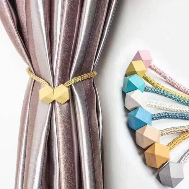 1PC Magnetic Curtain Tiebacks Tie Backs Buckle Clip Holdbacks Home Window Decors