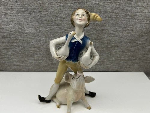 Hans Im Glück 2 Für 1 ENS PORZELLAN FIGUR Hans im Glück 17,5 cm. - 1 Wahl Top Zustand EUR 153