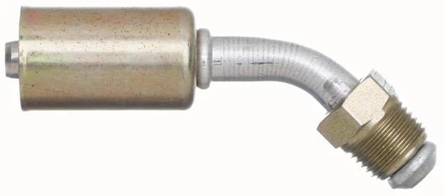 6ACA-6MS45 PolarSeal Coupling Male SAE 45° Flare - 45° Bent Tube - Aluminum
