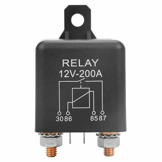 4PIN OVER 200A 12V Dual Battery Isolator Relay Start On/Off Car Power