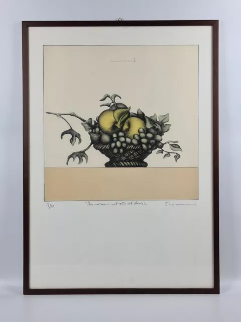 Vanni VIVIANI (1937-2002) OPERA GRAFICA LITOGRAFIA FIRMATA 50 x 70 cm e Cornice 2