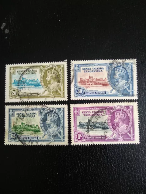 KENYA UGANDA & TANGANYIKA 1935  KGV Silver Jubilee Set of 4 Fine Used.