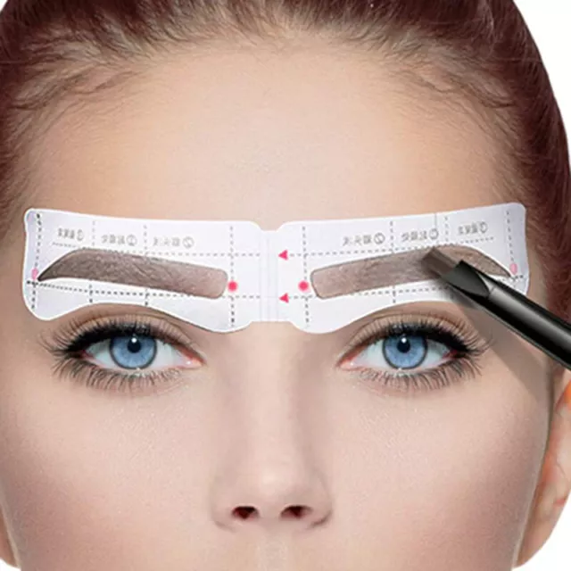 Augenbrauen Schablone 12 Formen Augenbrauenform Schablonen DIY-Make-up-WerkzeuLB