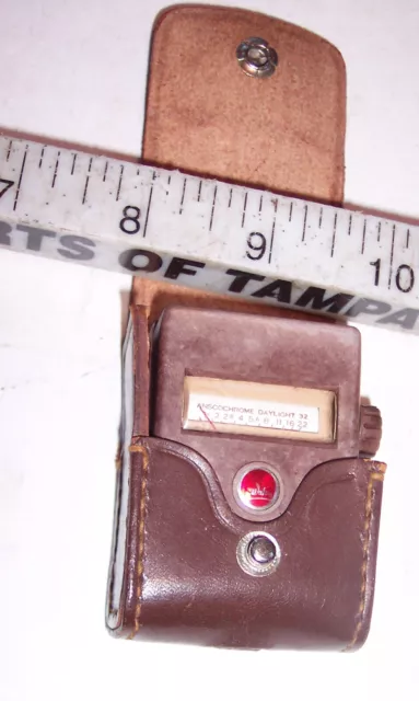 Vintage WALZ Movie Camera Exposure Light Meter M-1 Made in Japan with Case WORKS