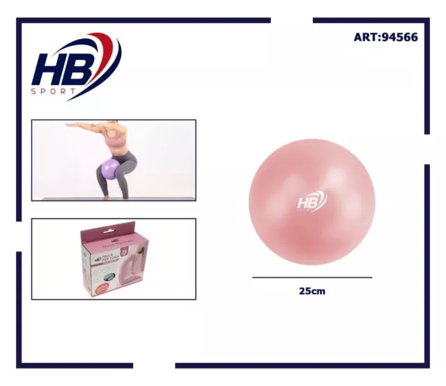 Mini Balón Da Gimnasia Pilates Gymball Masaje Yoga Fitness 25cm Dfh