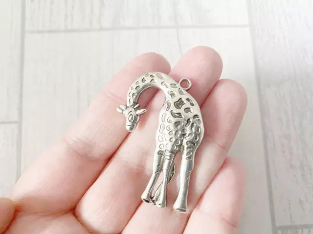 10 x Large Giraffe Charms Tibetan Silver Pendant Joblot Bulk Wholesale