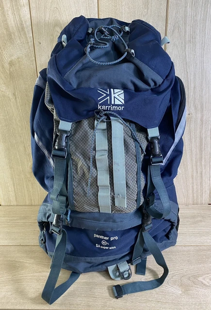 KARRIMOR PANTHER 65 SA Superwick Large Hiking Camping Rucksack Backpack Blue 39.95 PicClick UK