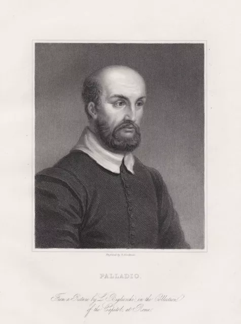 Andrea Palladio Italian Renaissance Architect Portrait 1835