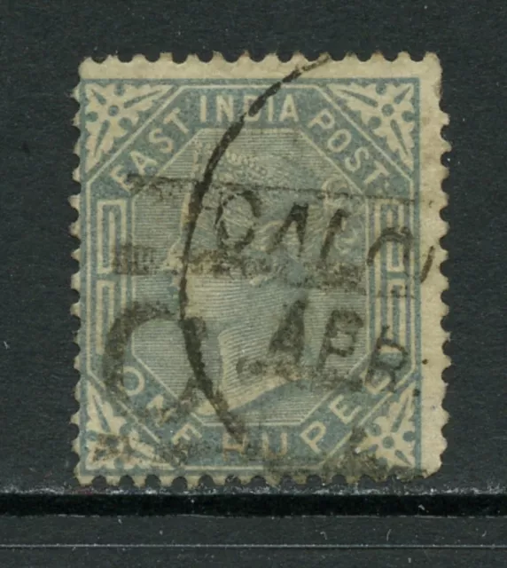 J658 India 1874 Queen Victoria 1R. slate wmk 38 1v. used