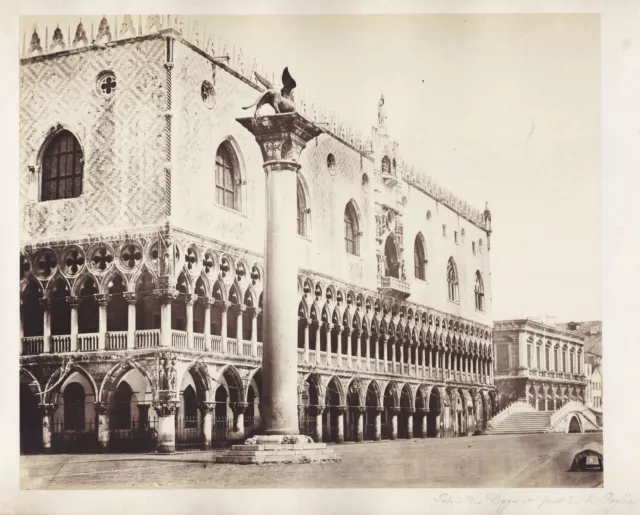 Palazzo Ducal Doge's Palace Venise Venice Venezia Photo Bertoja 1870