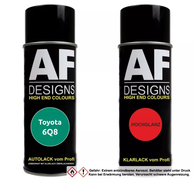 Spraydose für Toyota 6Q8 Green Opal Metallic Basislack Klarlack