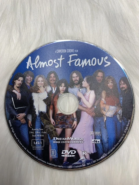 Almost Famous (DVD, 2001) DISC ONLY