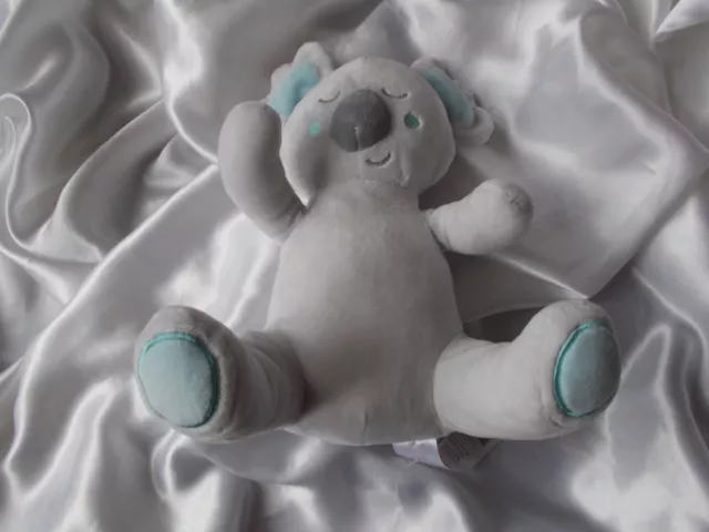 Doudou , peluche Koala gris et bleu, Tom et Kiddy, Bisous d'ange