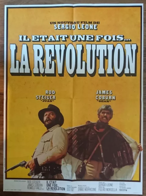 Affiche du film IL ETAIT UNE FOIS LA REVOLUTION de Sergio Leone 60x80cm bon état