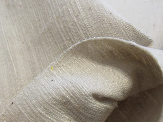 Vintage Heavy Weight Weave Woven Silk/Cotton Fabric Made in Japan 96" L #304A