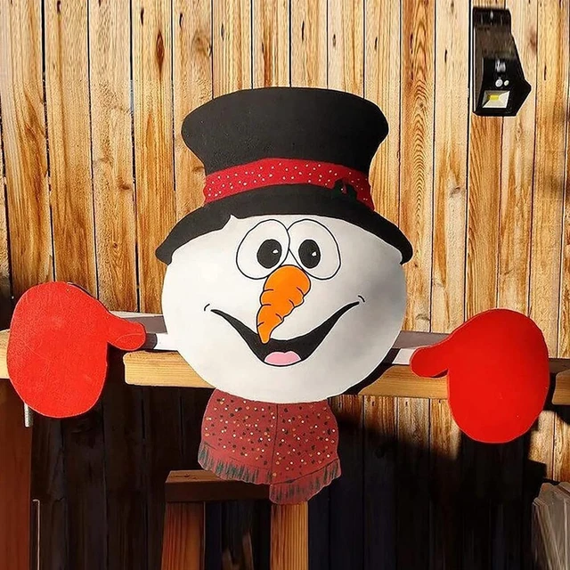 Weihnachtszaun Peeker Hof Gartendekoration Weihnachtsmann Rentier Klaus Geschenk] G6U2