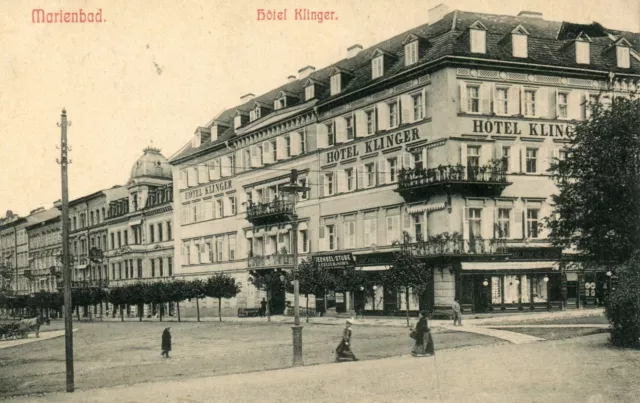 Tchèque Autriche Marienbad Mariánské Lázně - Hôtel Klinger Pré WWI Carte Postale