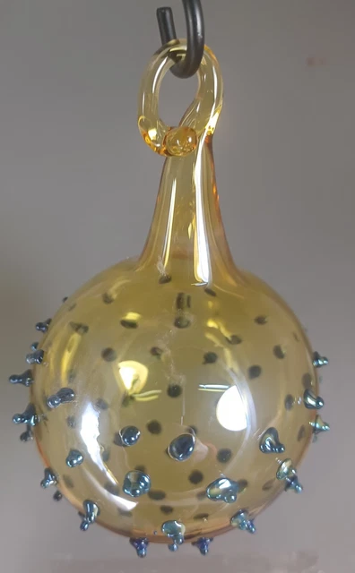 Hand Blown Glass Ornament Ball . Self Representing Artist (SRA) 3