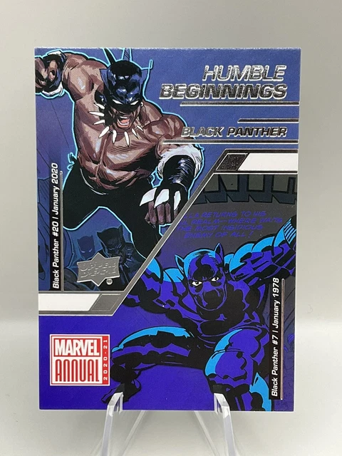 2020-21 Upper Deck Marvel Annual Black Panther Humble Beginnings Insert #HB-4
