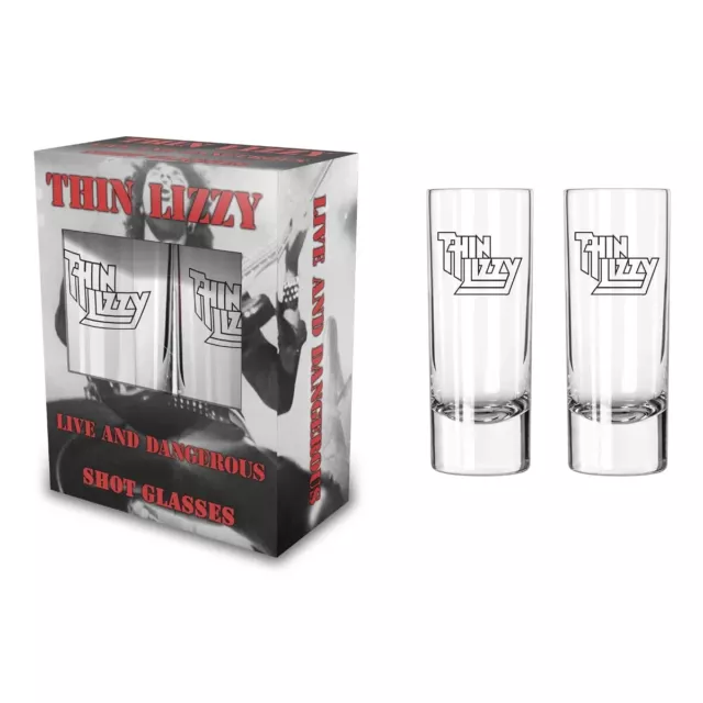 THIN LIZZY shot glass set BOXED new