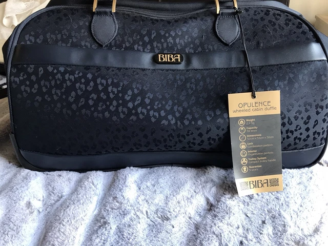 NEW BIBA OPULENCE Wheeled Pull along Trolley Cabin Duffle Case