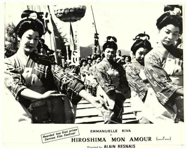 Hiroshima Mon Amour Original Lobby Card Parade Japanese Geisha Women in Kimonos