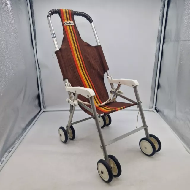 VINTAGE CINDICO 70S 80s Toy Folding Doll Pushchair Buggy Stroller 29.99 PicClick UK