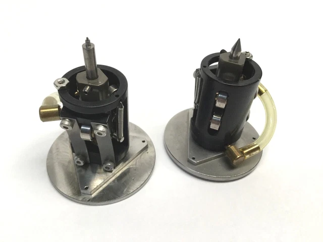 Lot of 2 Small Precision Tools Tool Chuck and Machining Head with Vacuum