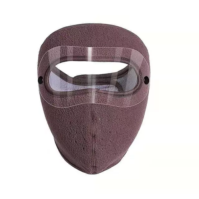 Winter Cycling Face Mask With Goggles Anti-fog Windproof Warm Full Face Cover