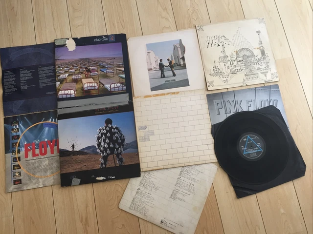 Job Lot 9 x PINK FLOYD Vinyl Albums Dark Side,Ummagumma,Animals,Wall+used Cond.