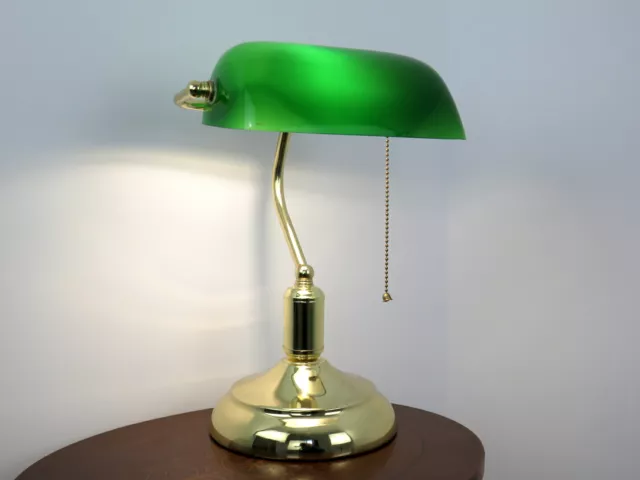 Lampada ministeriale churchill da tavolo scrivania vintage classica E27 verde