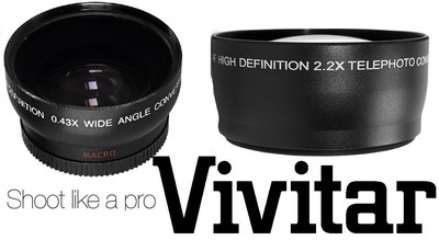 Fujifilm HD Angle Large & Téléobjectif Photo Ensemble Pour Canon GL2 GL1 