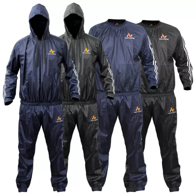 HEAVY DUTY SAUNA Sweat Suit ,Gym Exercise Fitness Wear Suit Weight Loss ...