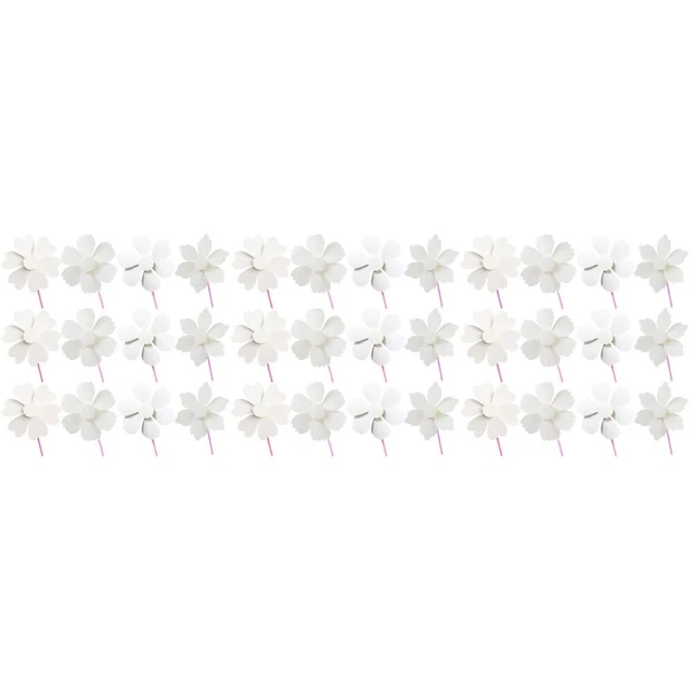 36 PCs leeres Papier Pinwheel DIY Zeichnen Graffiti Pinwheel DIY Papier Pinrad