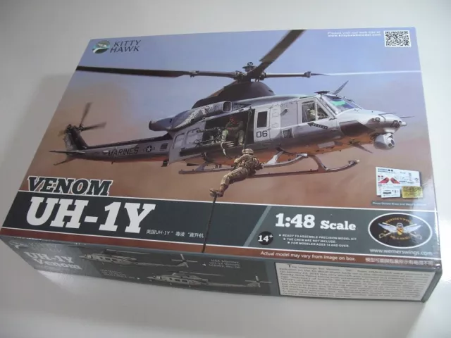 Kitty Hawk 80124 1/48 Venom UH-1Y Assembly model New