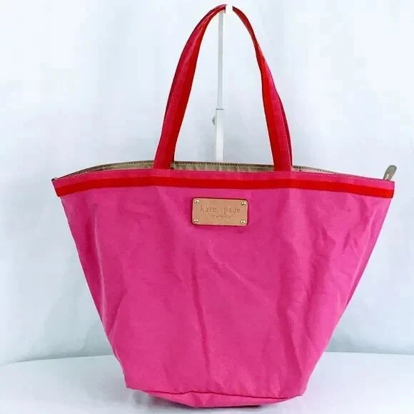 Kate Spade Canvas Tote Pink Renwick Street Anabel Adjustable Snap