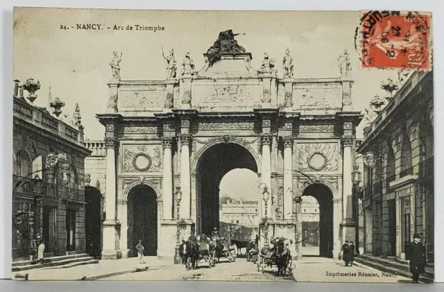 NANCY Arc de Triomphe France c1908 Postcard K12