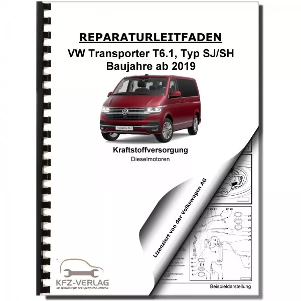 VW Transporter T6.1 ab 2019 Kraftstoffversorgung Dieselmotor Werkstatthandbuch