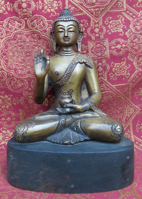 Antique Master Qality Handmade Bronze Tibetan Teaching Buddha Rupa, Nepal