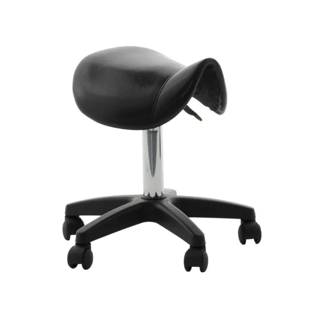 Adjustable Bar Stool Saddle Seat Rolling Spa Hairdressing Manicure Salon Chair