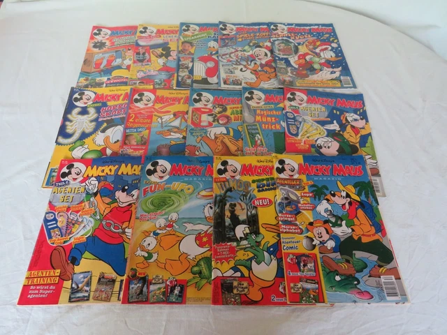 Micky Maus Magazin 33 Hefte aus 1997 mit Liste - Konvolut