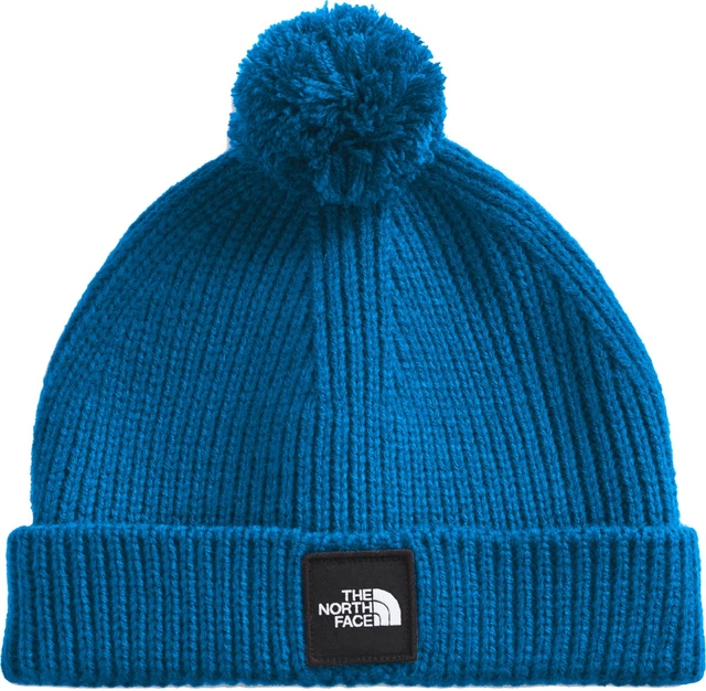 North Face Littles Box Logo Pom Beanie Hat Small & Medium Toddler New With Tags