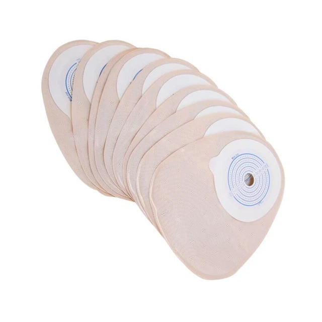 15 PCS Sacchetti Per Colostomia Sacchetti Per Stomia Convessi Sacchetti Per Stomia Per Stoma Irregolare Con Pelle Rugosa, Taglio 15-45mm (10 X Sacchetti 5 X Barriere Convesse - Foto 5