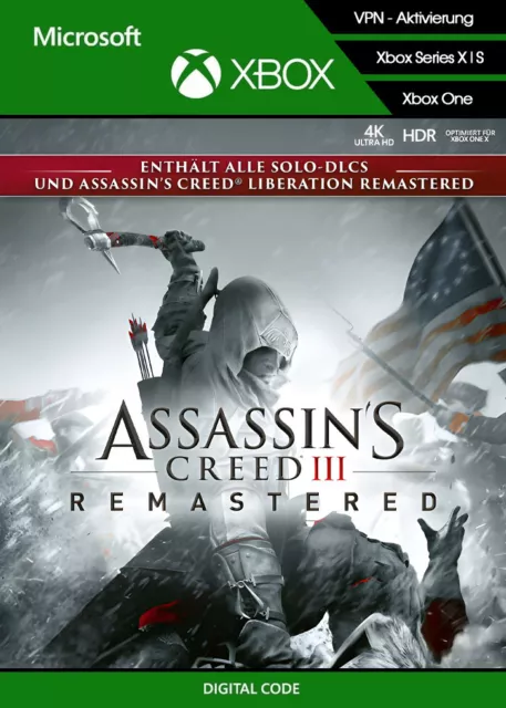 [VPN] Assassin's Creed® III Remastered - Game Key - Xbox One / Xbox Series X|S